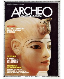 Archeo n.  71 anno '91 arti minori dell'antico Egitto ed. De Agostini FF07