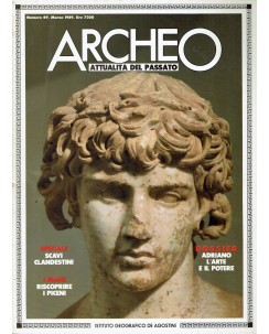 Archeo n.  49 anno '89 Adriano l'arte e il potere ed. De Agostini FF03