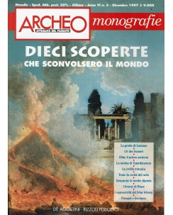Archeo monografie   5 '97 dieci scoperte sconvolsero mondo ed. De Agostini FF01