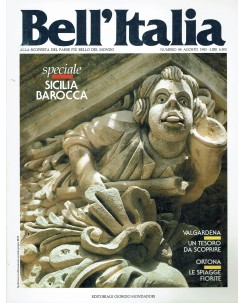 Bell'Italia  88 ago. 1993 speciale Sicilia barocca ed. Mondadori FF01