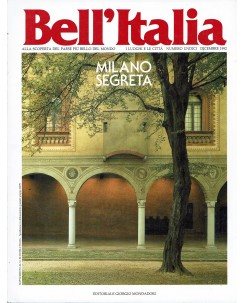 Bell'Italia  11 dic. 1992 Milano segreta ed. Mondadori FF01