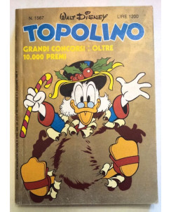 Topolino n.1567 8 dicembre 1985 ed. Walt Disney Mondadori 