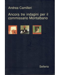 Andrea Camilleri : tre indagini per commissario Montalbano ed. Sellerio A48