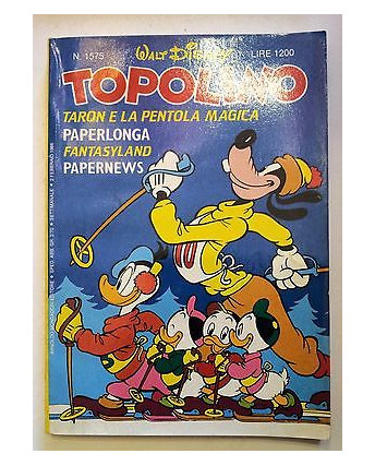 Topolino n.1575 * 2 febbraio 1986 * Walt Disney - Mondadori - MM