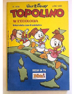 Topolino n.1578 23 febbraio 1986 ed. Walt Disney Mondadori