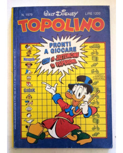 Topolino n.1579 2 marzo 1986 ed. Walt Disney Mondadori