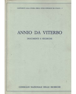 Annio Da Viterbo : documenti e ricerche 1 ed. Consiglio Nazionale Ricerche FF02