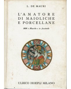 L. De Mauri : l'amatore di maioliche e porcellane ed. Hoepli A63