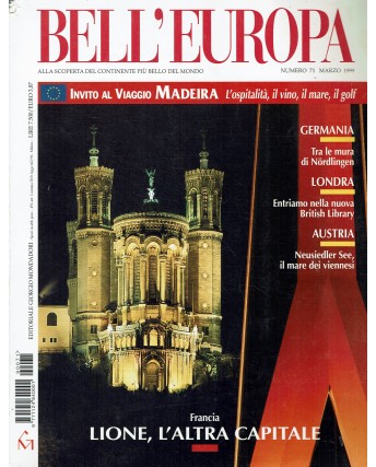 Bell'Europa  71 mar. 1999 Germania Londra Austria ed. Mondadori FF04
