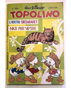 Topolino n.1609 28 settembre 1986 ed. Walt Disney Mondadori