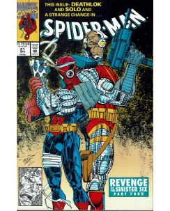 Spider-Man   21 apr '92 di Larsen in lingua originale ed. Marvel Comics OL17