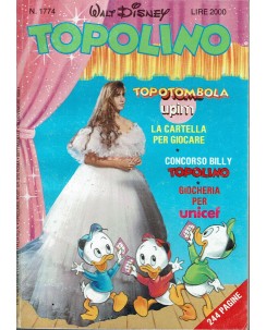Topolino n.1774 con allegata TOPOTOMBOLA di Walt Disney ed. Mondadori