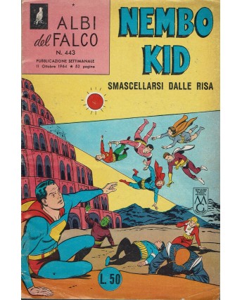Albi del Falco n. 443 Nembo Kid smascellarsi dalle risa ed. Mondadori FU07 