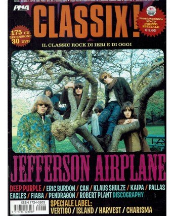 Classix  8 classico rock ieri e oggi Jefferson Airplane Deep Purple ed. PMA FF14