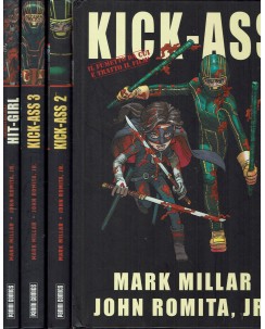 Kick Ass serie omnibus COMPLETA 1/3 + Hit Girl di Millar ed. Panini Comics FU06