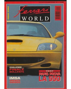 Ferrari World n.43 anno VII Nov 1996 Papis prova la 550 IMSA R01