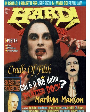 Hard Rock Magazine  94 POSTER Kiss Metallica Iron Maiden ed. Inter Orbis R01