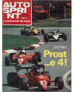 Auto Sprint 33 17/22 ago. '83 Prost e 4 ed. Conti R04