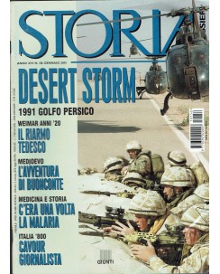 Storia e dossier 156 gen. 2001 desert storm ed. Giunti R04