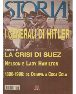 Storia e dossier 107 ago. '96 generali di Hitler ed. Giunti R04