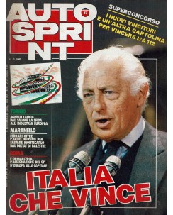 Auto Sprint 47 20/26 nov. '84 Italia che vince ed. Conti R04
