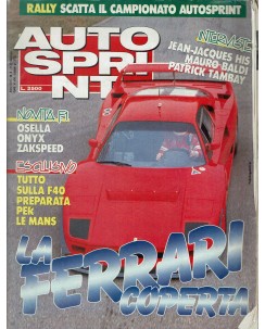 Auto Sprint  8 21/27 feb. '86 la Ferrari coperta ed. Conti R03