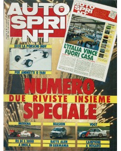 Auto Sprint 38 15/21 sett. '87 numero speciale ed. Conti R03