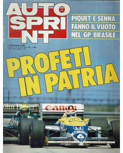 Auto Sprint 13 25/31 mar. '86 profeti in patria ed. Conti R03
