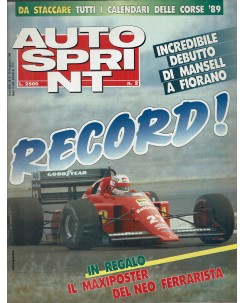 Auto Sprint  2 10/16 gen. '89 record ed. Conti R02