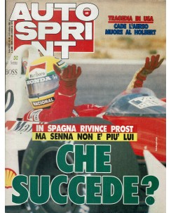 Auto Sprint 40 4/10 ott. '88 Spagna rivince Prost ed. Conti R02
