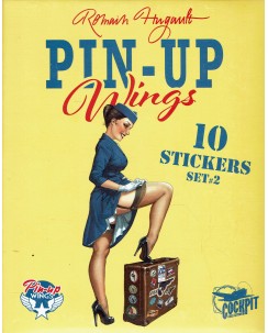 Pin Up Wings 10 sticker set 2 di Romain Hugault ed. Paquet FU45