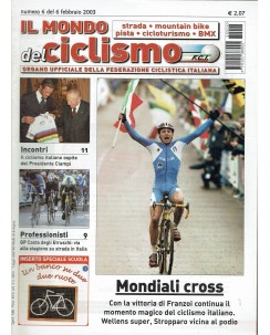 Il mondo del ciclismo   6 feb. 2003 mondiali cross ed. Sporty R08