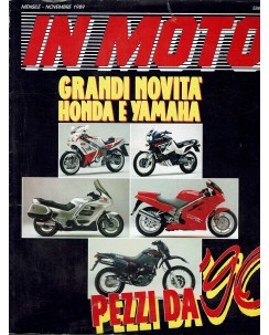 In moto  11 nov. 1989 grandi novità Honda e Yamaha ed. Conti R08