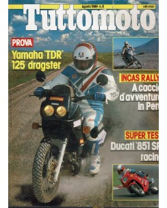 Tutto moto   8 ago. 1989 incas rally caccia avventura Perù ed. Conti R09