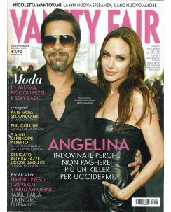 Vanity Fair 28 lug. 2010 Brad Pitt Angelina Jolie Kate Moss ed. Condè Nast R14