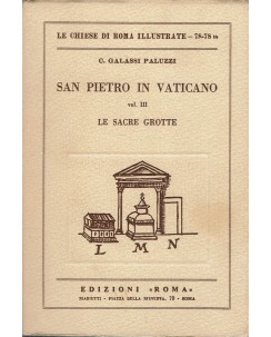 Chiese di Roma illustrate San Pietro in Vaticano vol. III ed. Roma A59 