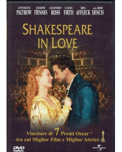 DVD Shakespeare in love con Gwyneth Paltrow ITA usato ed. Universal B03