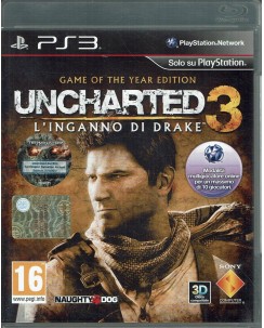 VIDEOGIOCO Playstation 3 Uncharted 3 usato con libretto ed. Sony B33
