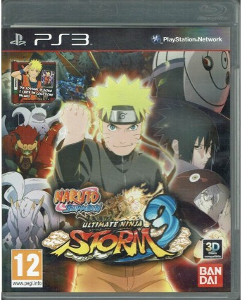 VIDEOGIOCO Playstation 3 Naruto ultimate ninja 3 usato con libr. ed. Bandai B33