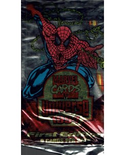 Marvel Cards Universe 1994 first edition PACK 9 cards ed. Marvel Gd54
