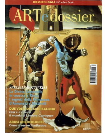 Art e Dossier 160 ott. 2000 la Divina Commedia Dalì D'annunzio ed. Giunti FF06