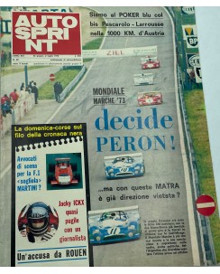 Auto Sprint  26 lugl. 1973 Mondiale Marche '73 ed. Conti FF06