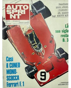 Auto Sprint   3 gen. 1973 il cuneo monoscocca Ferrari F1 ed. Conti FF06