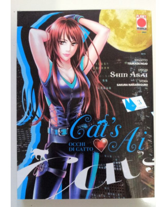 Cat's Ai n. 3 di Tsukasa Hojo, S. Asai * Occhi di Gatto *Planet Manga -30% NUOVO