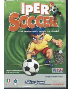 Videogioco PC Iper soccer ITA con libretto ed. Feed Back B31