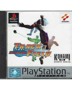 Videogioco Playstation Track e field PLATINUM ita usato libretto ed. Konami B32