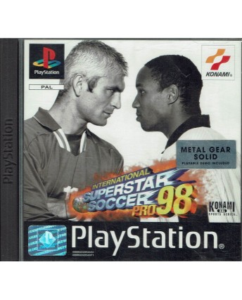 Videogioco Playstation 1 ISS pro 98 ita usato libretto ed. Konami B32