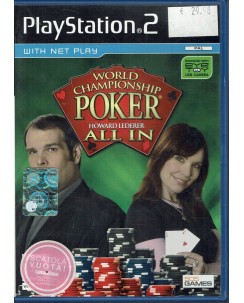 Videogioco Playstation 2 Poker all in ita usato libretto ed. SOS games B32