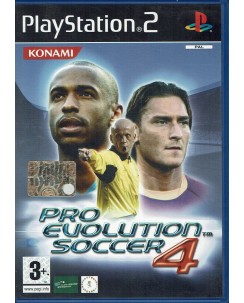 Videogioco Playstation 2 Pro evolution soccer 4 ita usato libr. ed. Konami B32