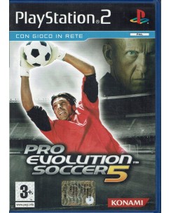 Videogioco Playstation 2 Pro evolution soccer 5 ita usato libr. ed. Konami B32
